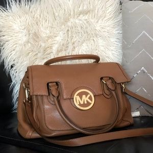 Michael Kors Large Margo Purse TAN